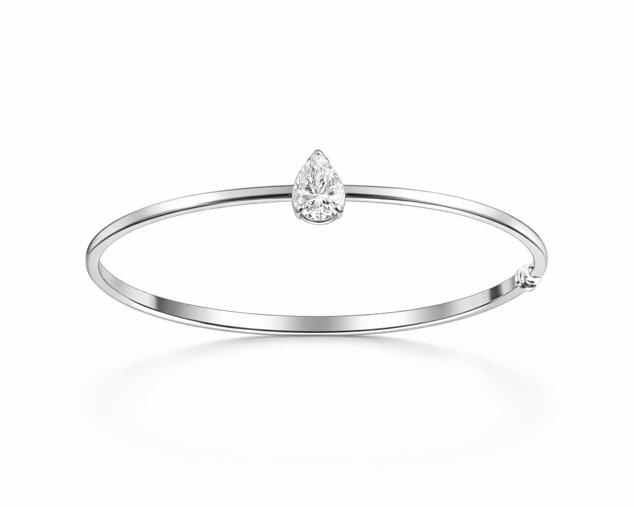 צמיד קשיח יהלום טיפה