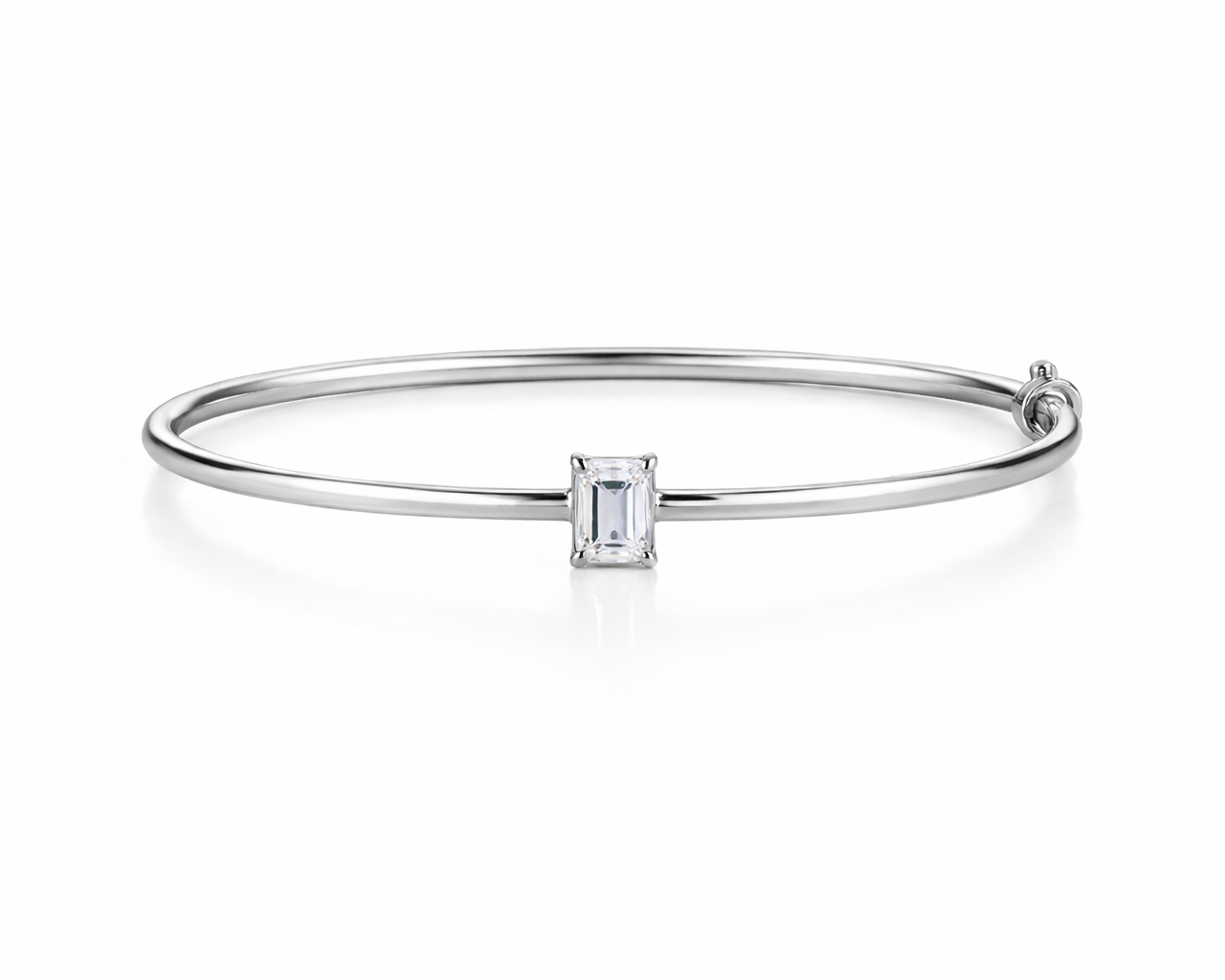 צמיד קשיח יהלום מרובע