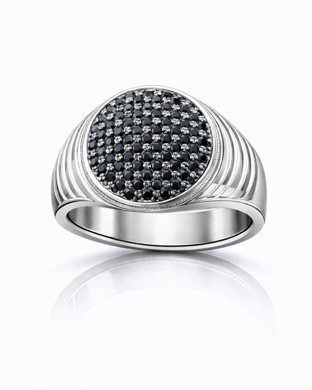 טבעת יהלומים שחורים