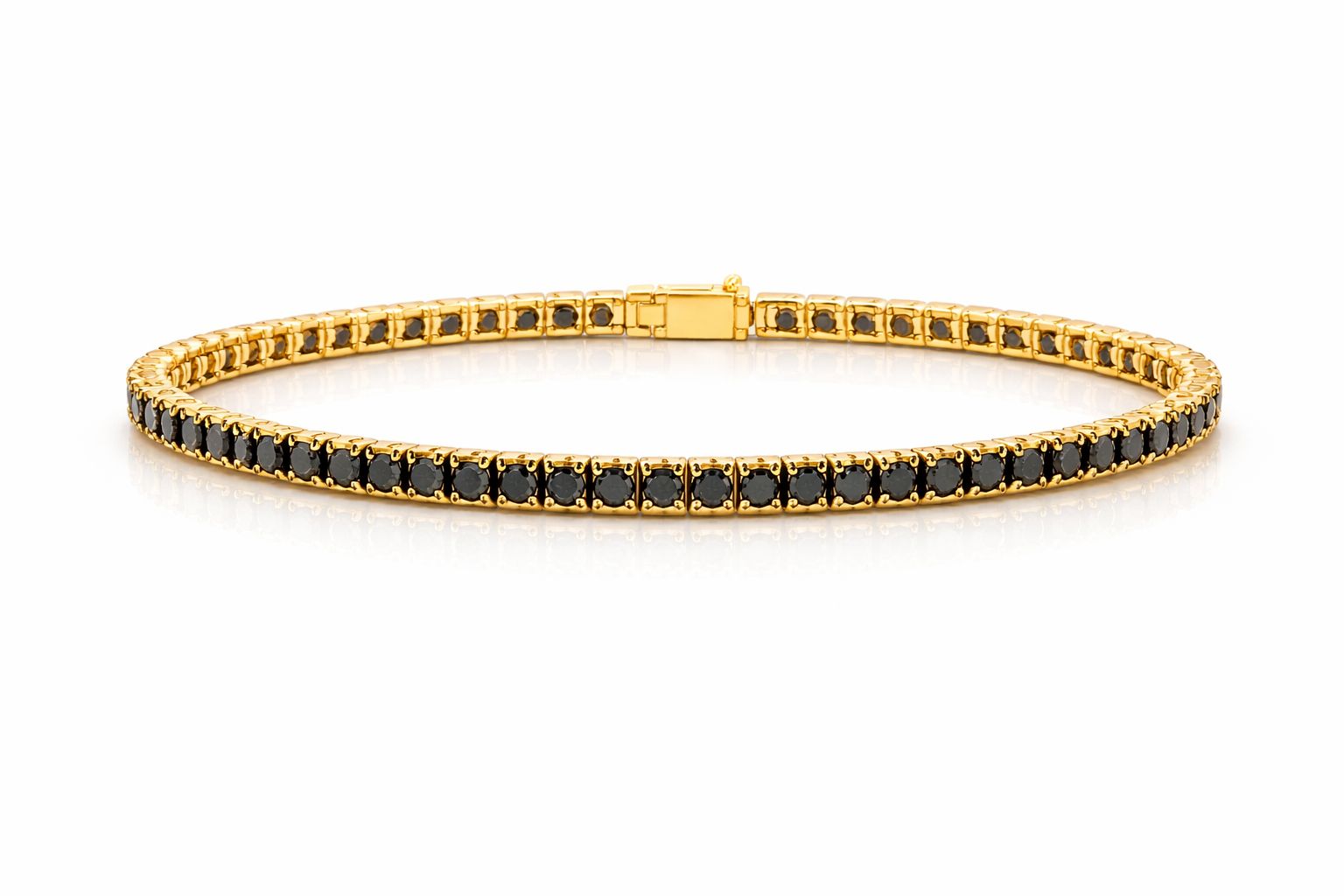 צמיד טניס יהלומים שחורים צמיד טניס יהלומים שחורים