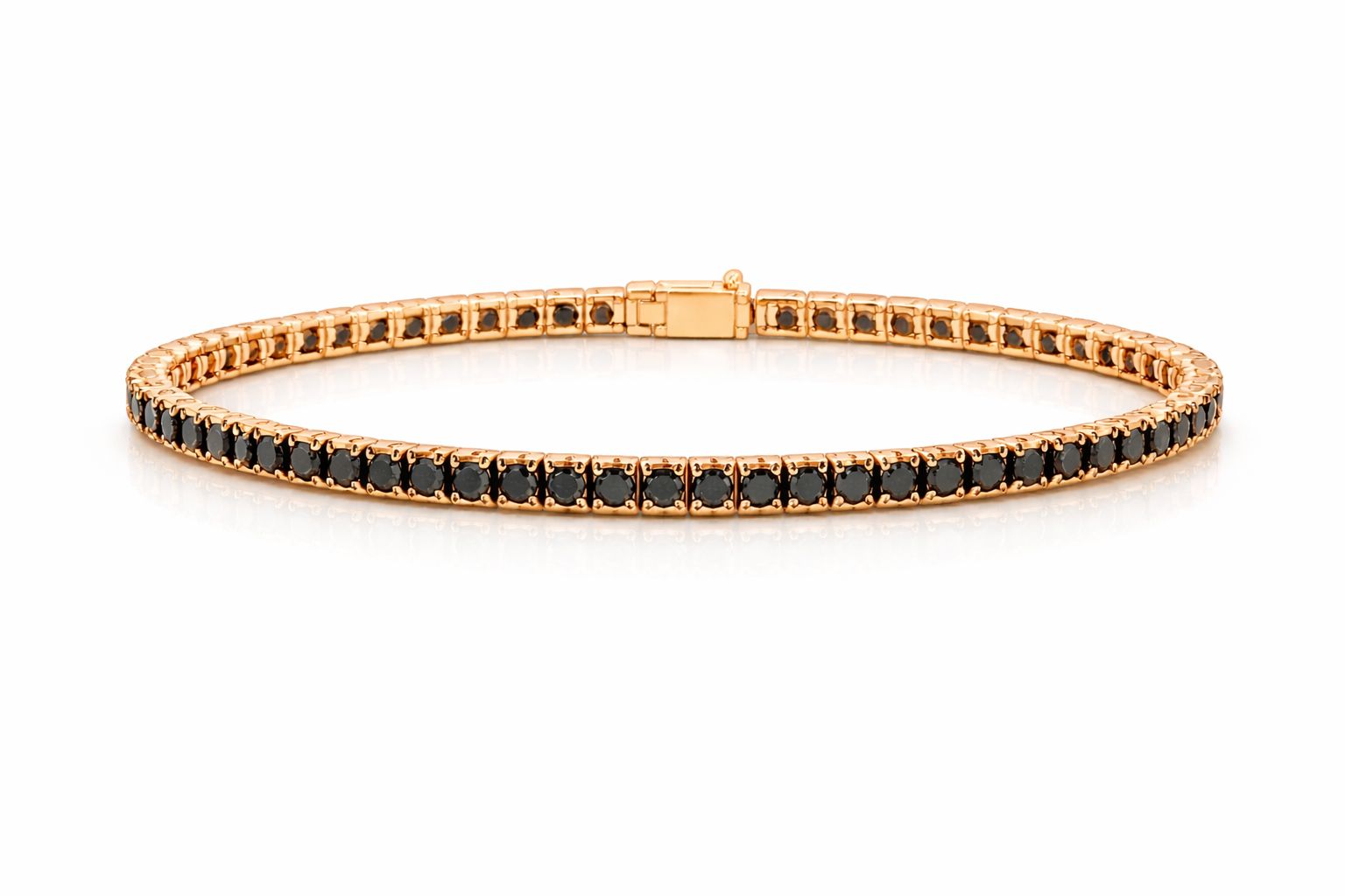 צמיד טניס יהלומים שחורים צמיד טניס יהלומים שחורים