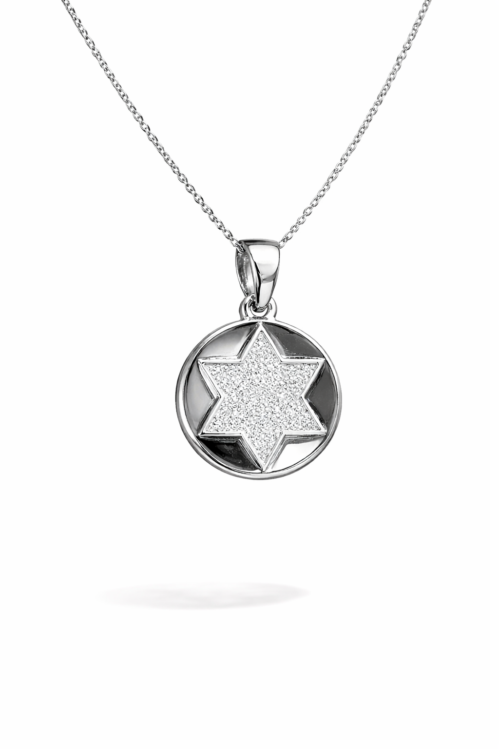 מגן דוד עגול בשיבוץ אבנים מגן דוד עגול בשיבוץ אבנים