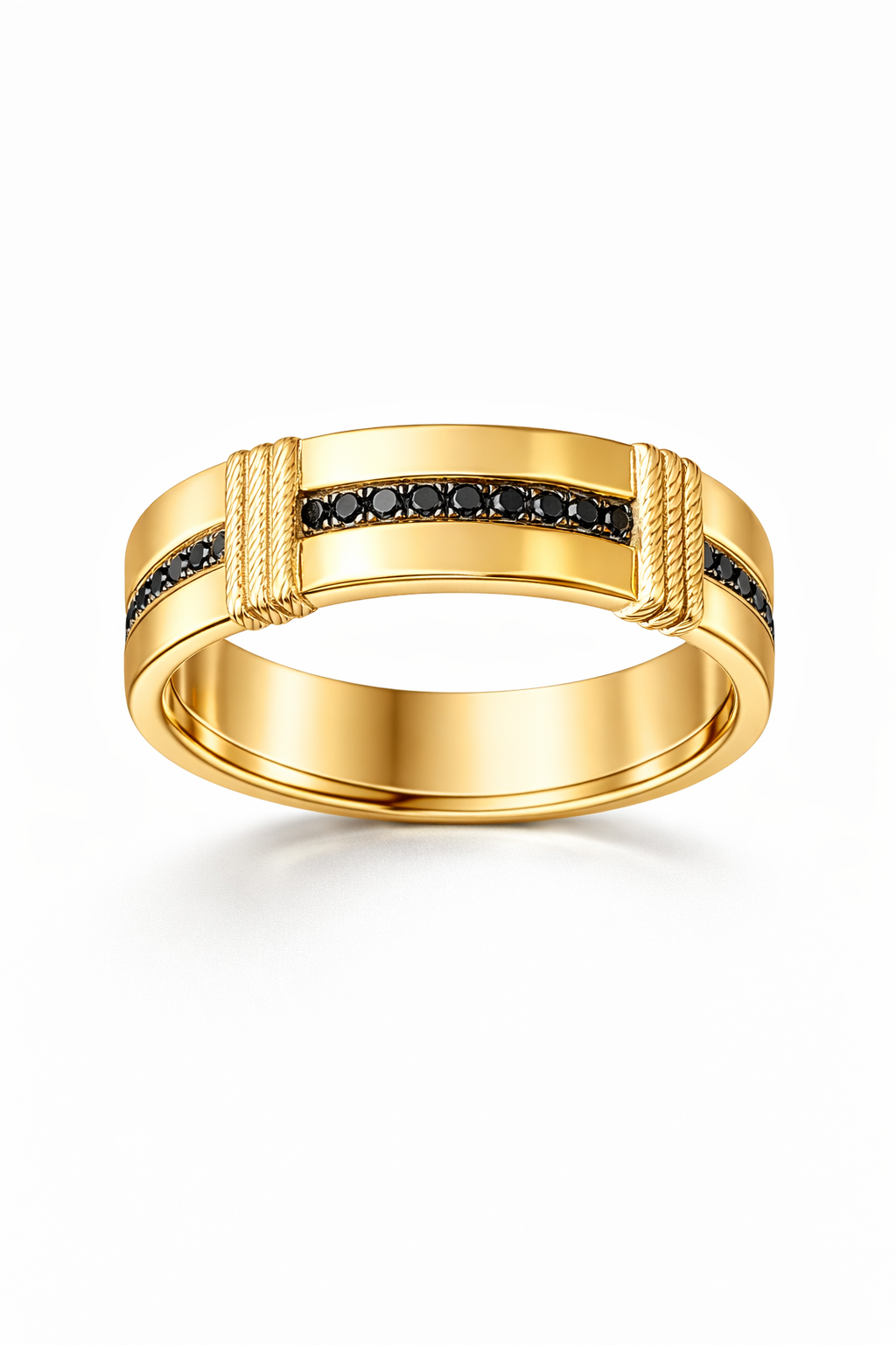 טבעת קשר יהלומים שחורים טבעת קשר יהלומים שחורים