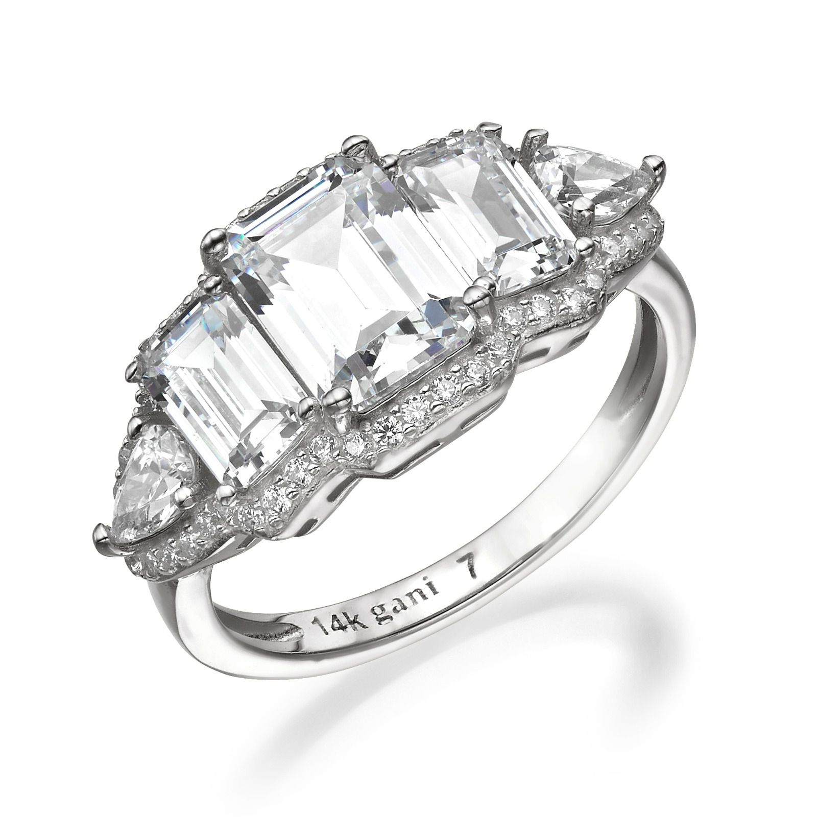 טבעת כתר מלבנית טבעת כתר מלבנית