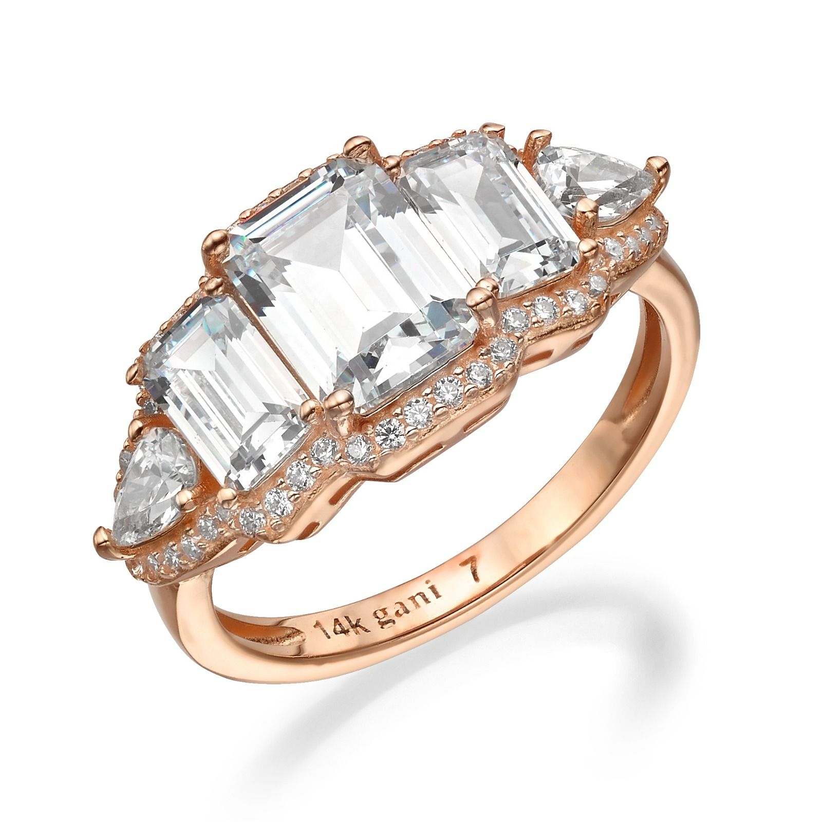 טבעת כתר מלבנית טבעת כתר מלבנית