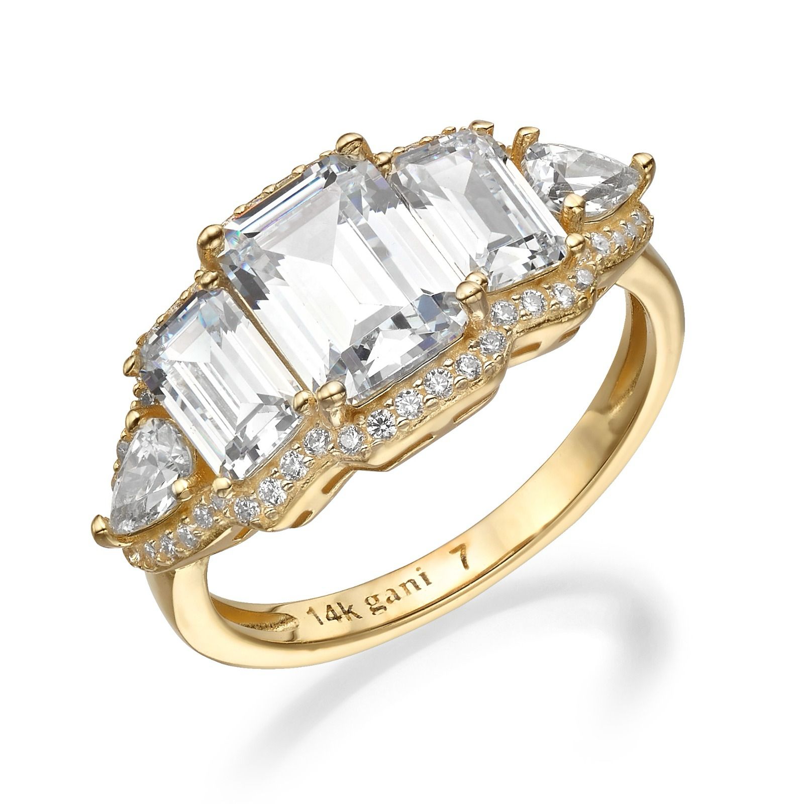 טבעת כתר מלבנית טבעת כתר מלבנית