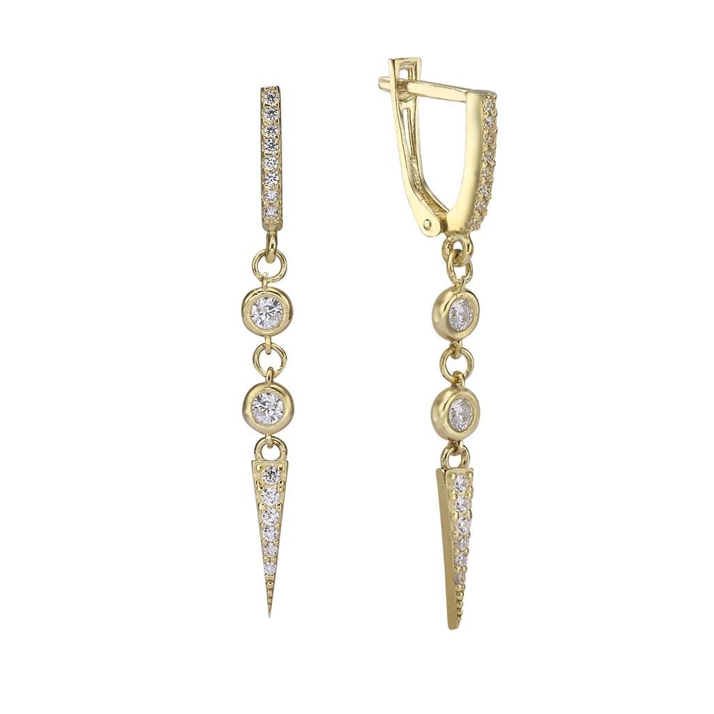 עגיל שובל יהלומים מחודד