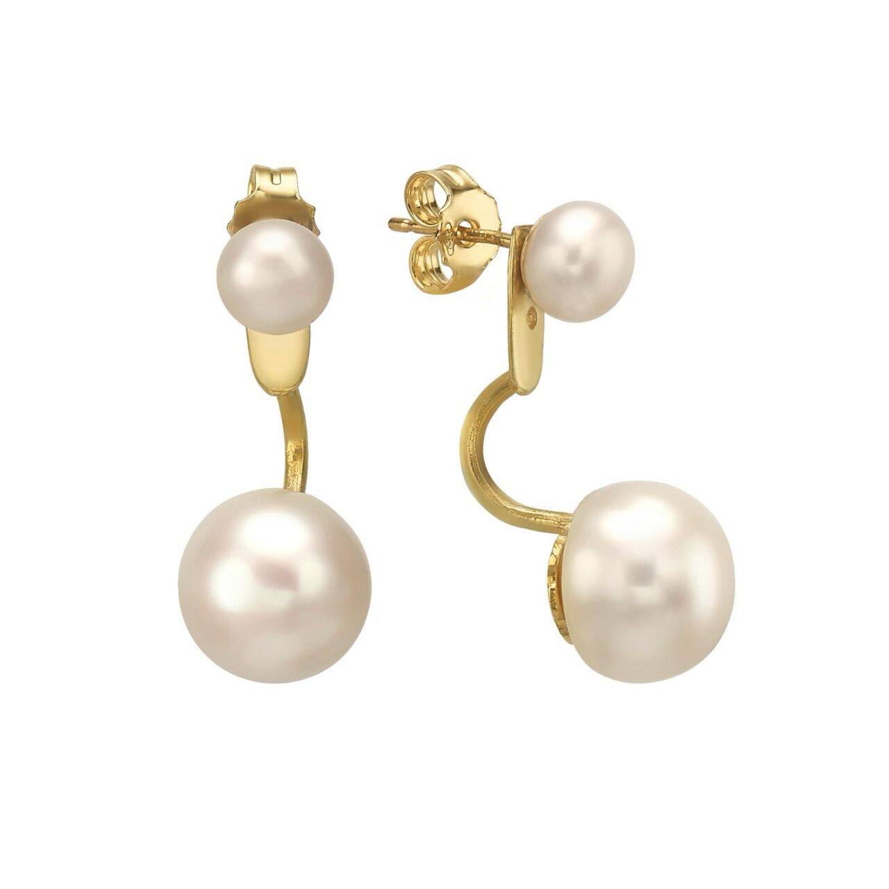 עגילי פנינה דאבל