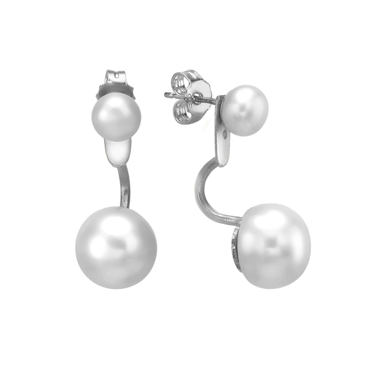 עגילי פנינה דאבל