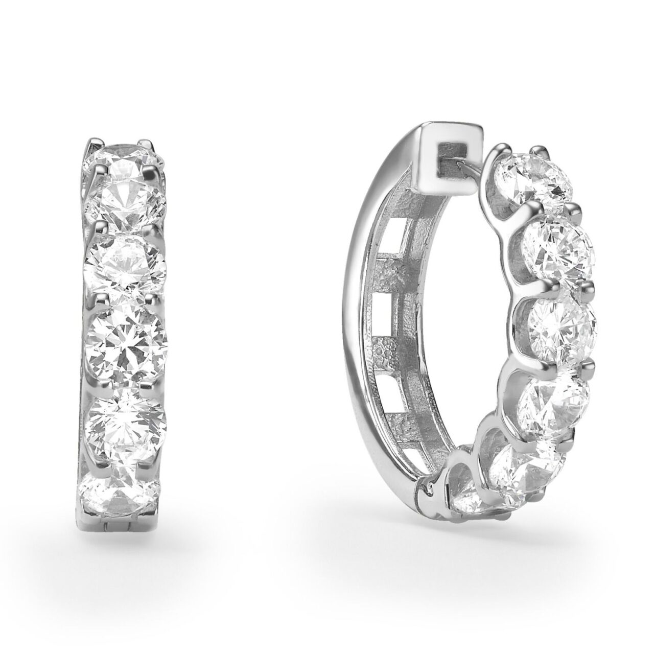 עגילי חישוק "שנהב" קטנים