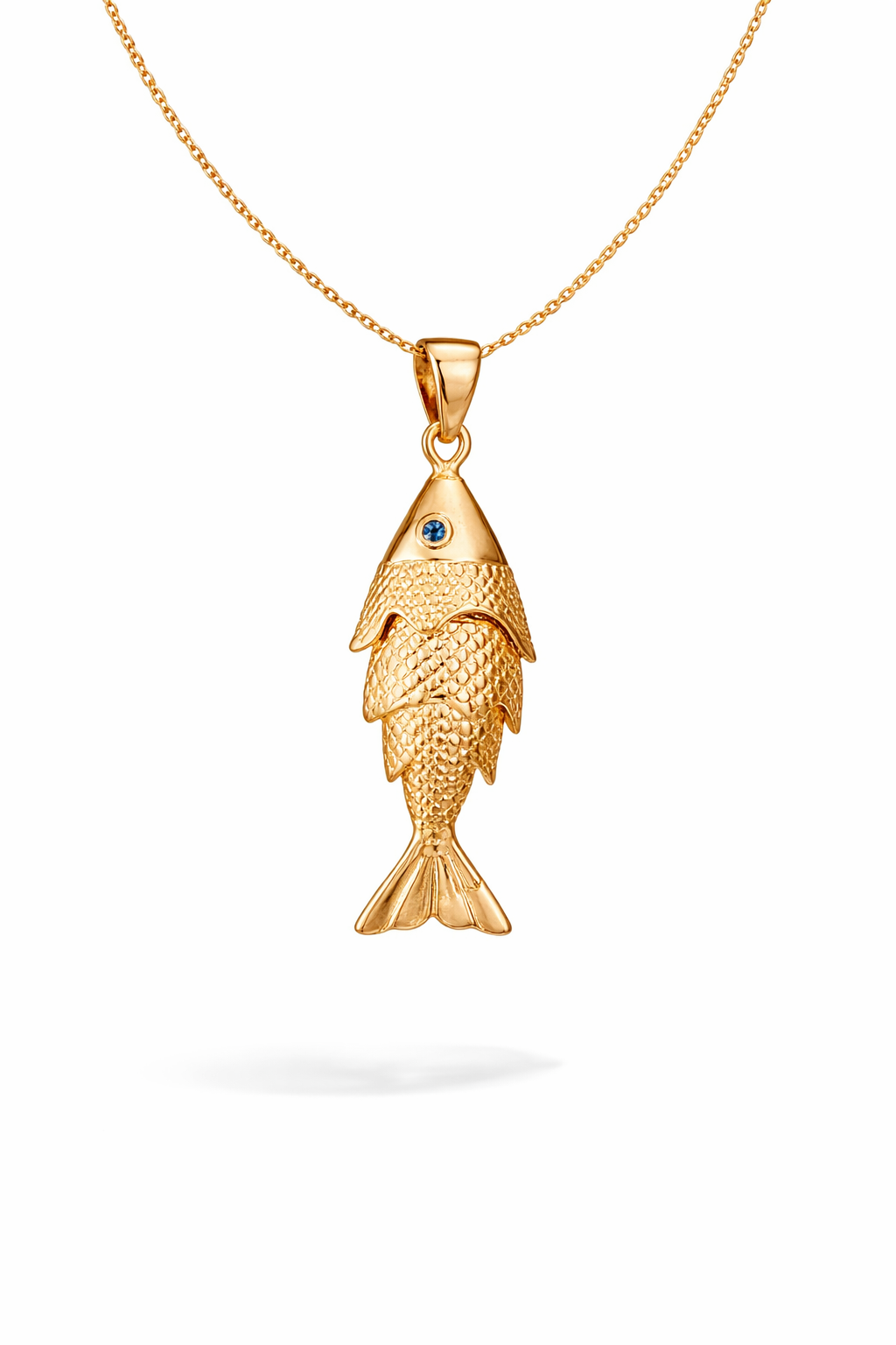 שרשרת דג עין יהלום בצבע שרשרת דג עין יהלום בצבע