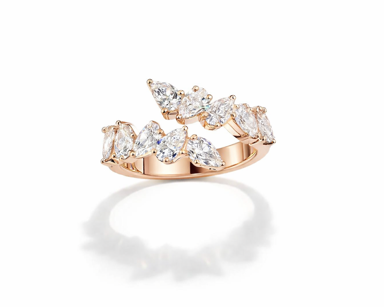 טבעת כתר יהלומים