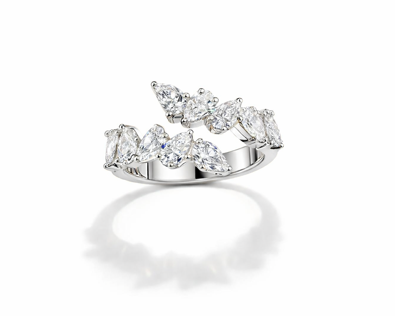 טבעת כתר יהלומים