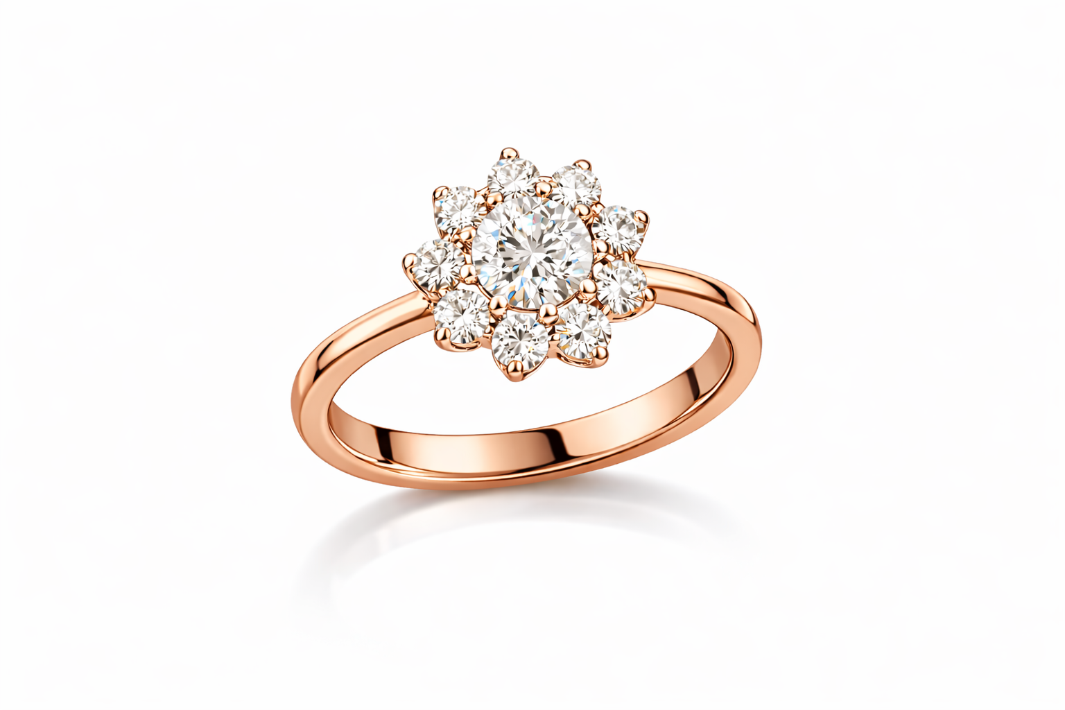 טבעת אירוסין פרח יהלומים טבעת אירוסין פרח יהלומים